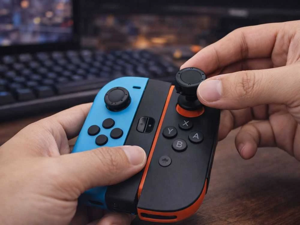 Guminiai apsauginiai mygtukai „nintendo switch“ joy-con valdymo pulteliams (2 analoginiai) – 6 vnt.