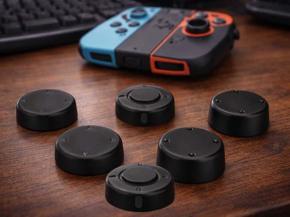 Guminiai apsauginiai mygtukai „nintendo switch“ joy-con valdymo pulteliams (2 analoginiai) – 6 vnt.