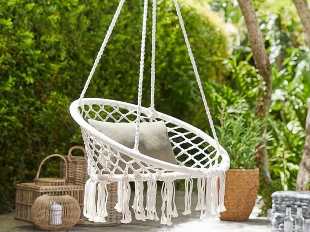 Boho stiliaus sūpynės 80 cm