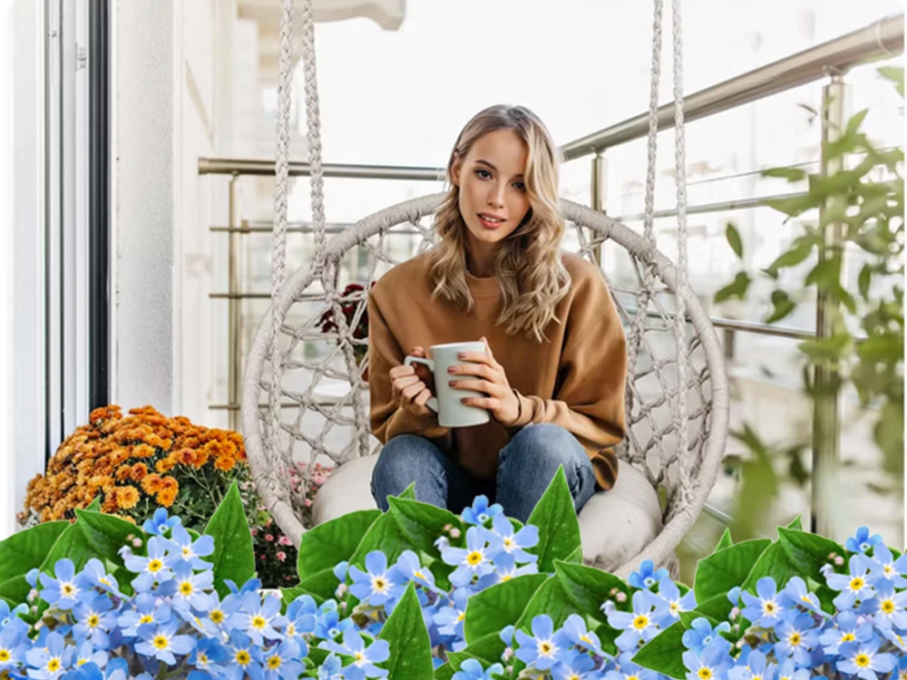 Boho stiliaus sūpynės 80 cm