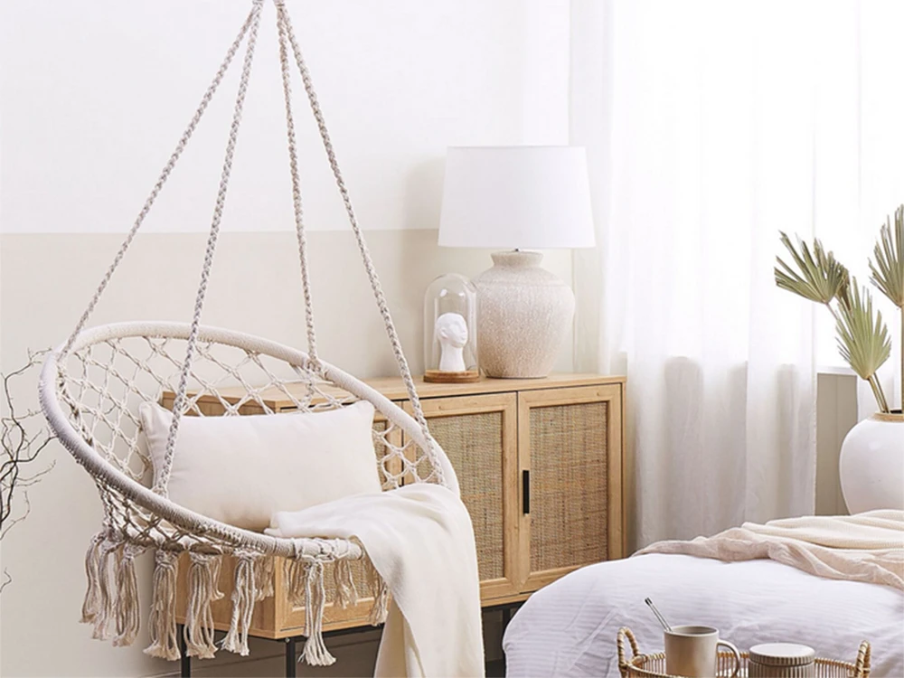 Boho stiliaus sūpynės 80 cm