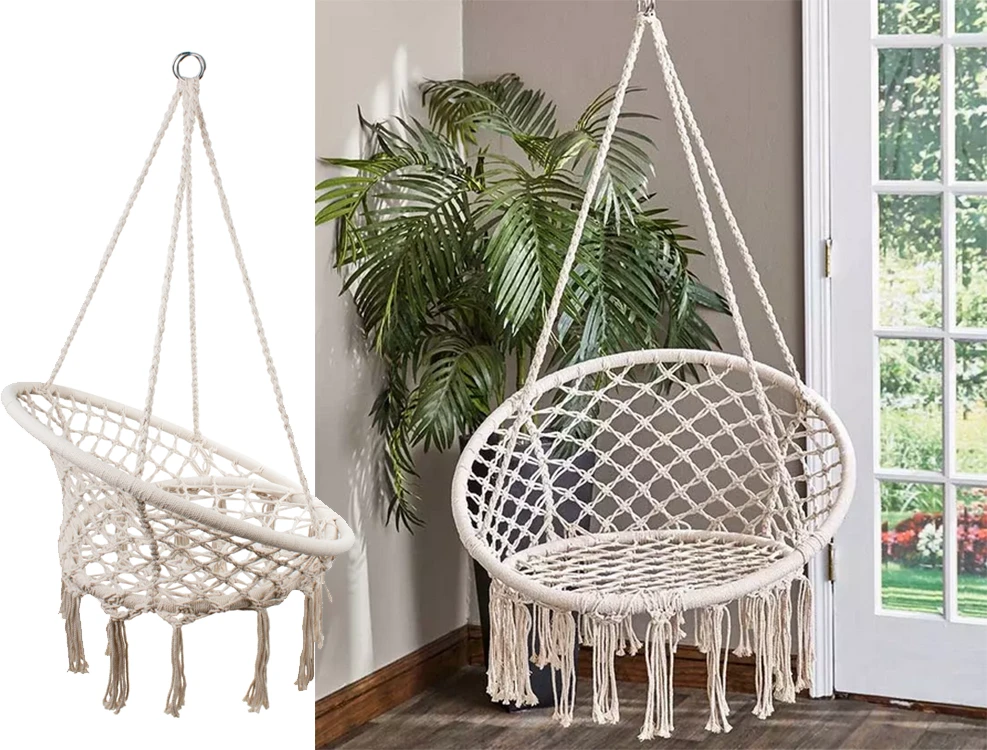 Boho stiliaus sūpynės 80 cm