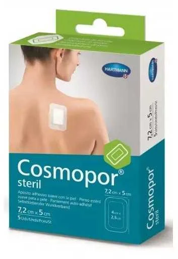 Hartmann Cosmopor Steril 7.2x5cm 5 vienetai