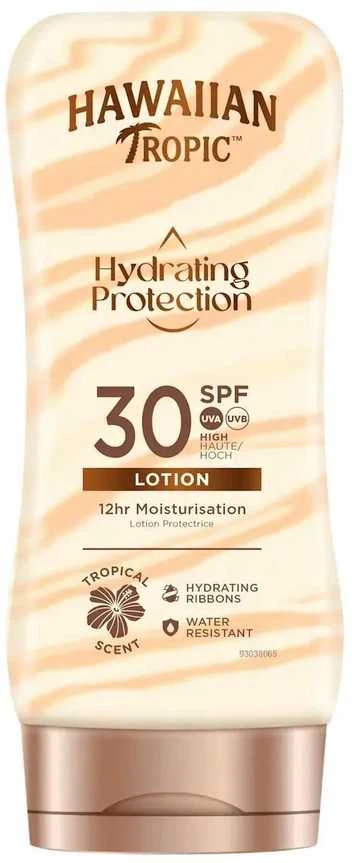 „Hawaiian Tropic“ drėkinamasis kremas nuo saulės SPF 30 (losjonas), 180 ml