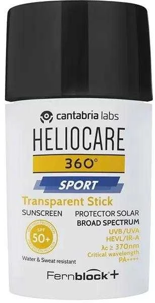 "Heliocare 360º Sportsun Clear Stick Spf 50+" apsauginis pieštukas nuo UV spindulių 25g