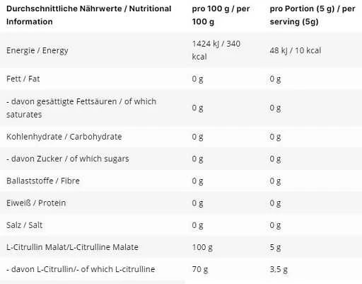 INLEAD L-Citrulinas Malatas 2:1 500g