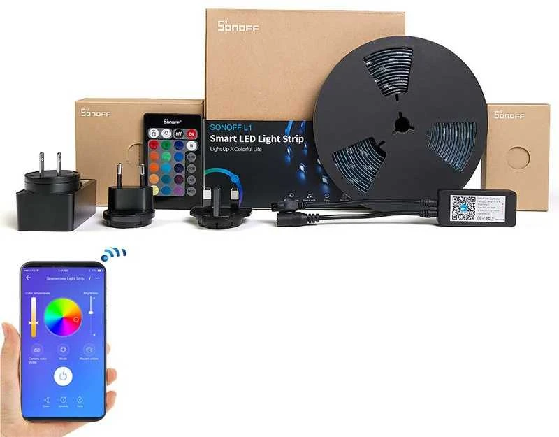 Sonoff L1 2m Išmanioji LED RGB juosta - rinkinys