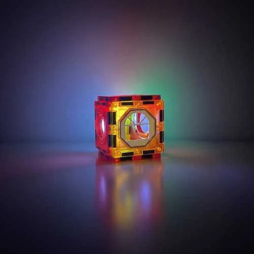 Iso Trade magnetiniai kaladėlės - kamuoliukų bėgimo trasa 110 dalių 25766