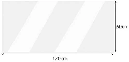 Apsauginė danga stalams nuo įbrėžimų 120x60cm - polikarbonato