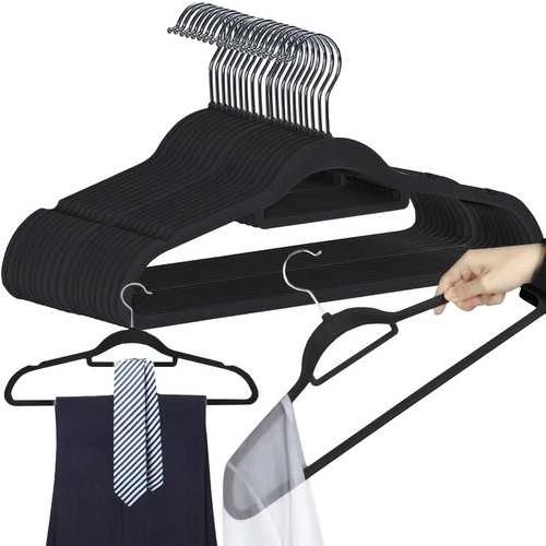 Clothes hanger 20pcs - juodas Ruhhy 22536