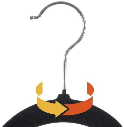 Clothes hanger 20pcs - juodas Ruhhy 22536