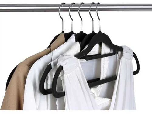 Clothes hanger 20pcs - juodas Ruhhy 22536