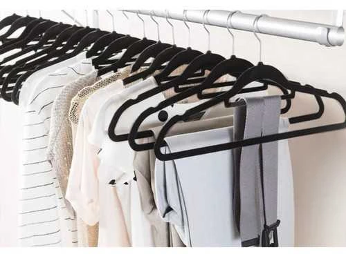 Clothes hanger 20pcs - juodas Ruhhy 22536