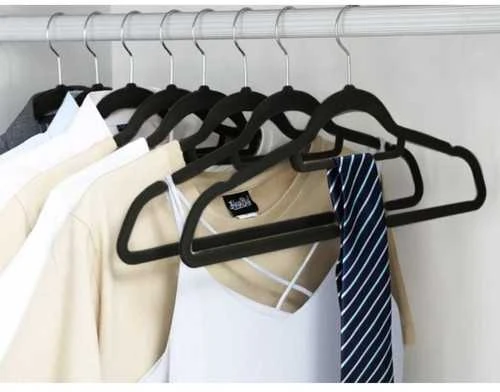 Clothes hanger 20pcs - juodas Ruhhy 22536