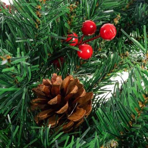 Ruhhy Kalėdinis vainikas durims Dekoratyvinis ornamentas Ornamentas 60cm Tankus XXL