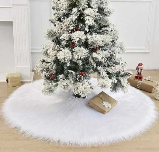 Baltas kilimėlis po eglute 120 cm Ruhhy 22227