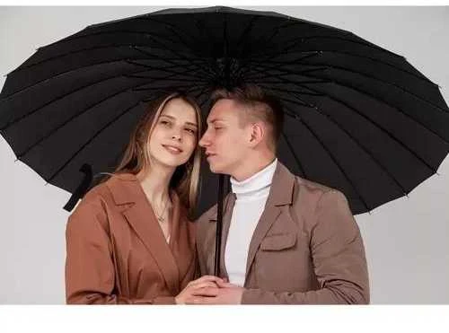 Malatec Juodas elegantiškas skėtis nuo lietaus