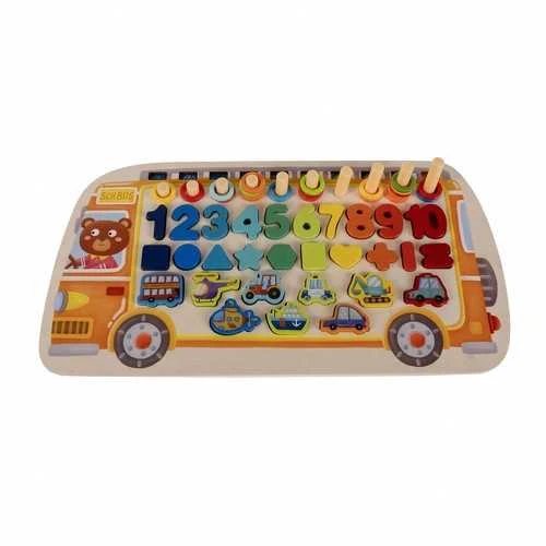 Kruzzel Medinė dėlionė - rūšiuotojas 6in1