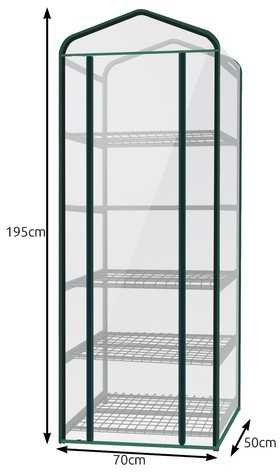 Malatec Mini folijos šiltnamis - 5 lentynos 23359