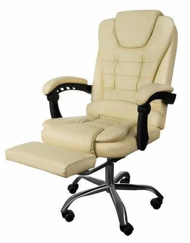 Biuro kėdė su atrama kojoms - balta Malatec 23287