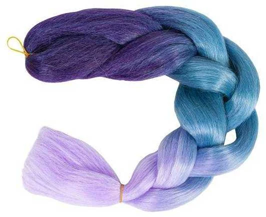 Sintetines plauku ombre melynos / fio kasytes w10342