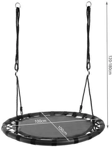 Iso Trade Stork's nest swing 100 cm juodas
