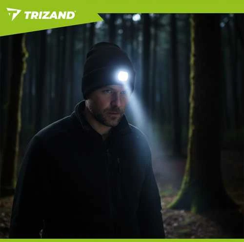 Žieminė kepurė su žibintuvėliu - juoda Trizand 22663