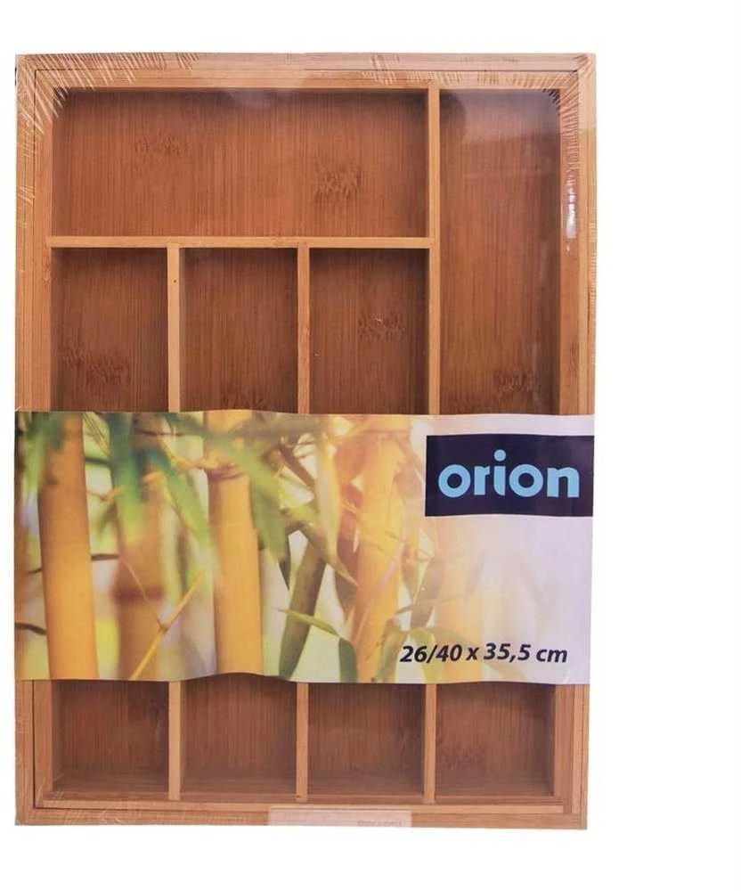 Orion Ištraukiamas stalo įrankių dėklas bambukinis 35,5x26 cm