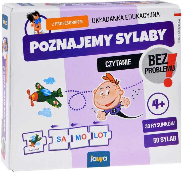 „Jawa“ dėlionės žaidimas Mes mokomės skiemenų su profesoriumi, mokomės skaityti