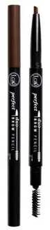 J.cat Beauty Jcat Brow pieštukas Duo Perfect Dark Brown