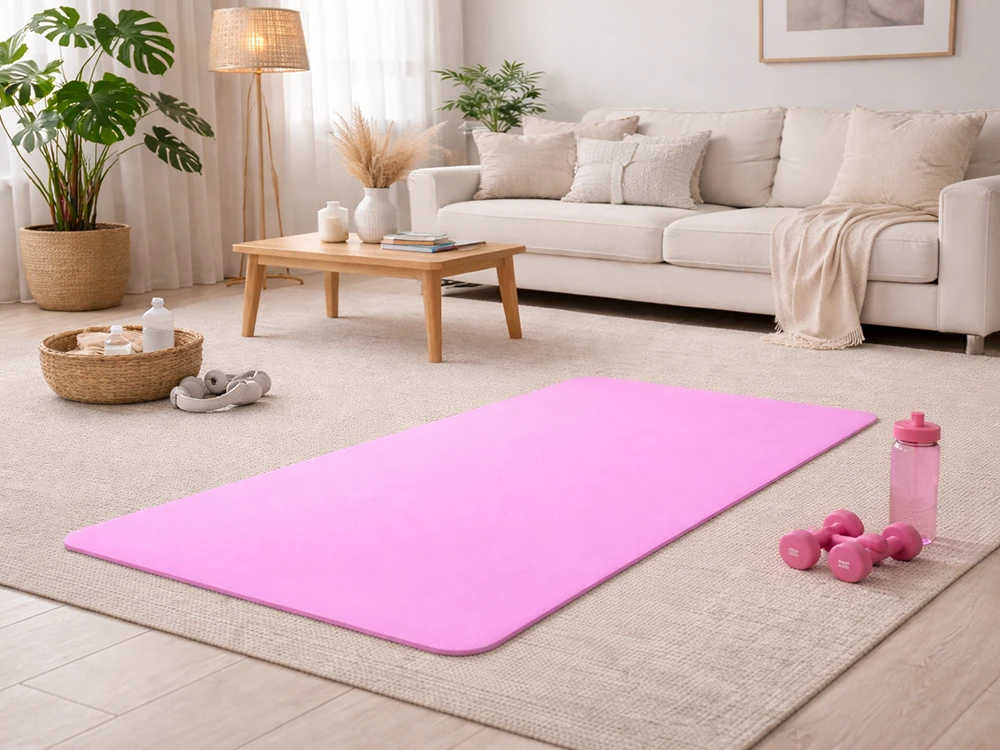 Joga, pilates, fitneso, gimnastikos ir treniruočių kilimėlis 170 cm storio
