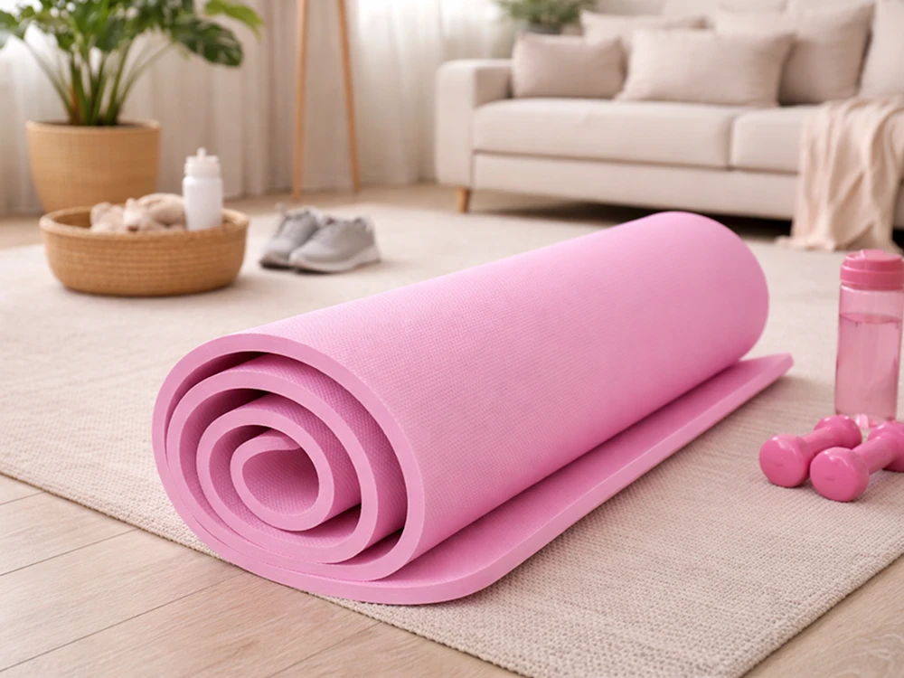 Joga, pilates, fitneso, gimnastikos ir treniruočių kilimėlis 170 cm storio