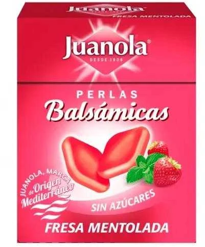 Juanola braškių mentholio pastilės 25g
