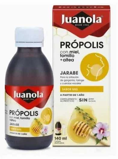 Juanola Propolio medaus ir čiobrelių sirupas 150ml