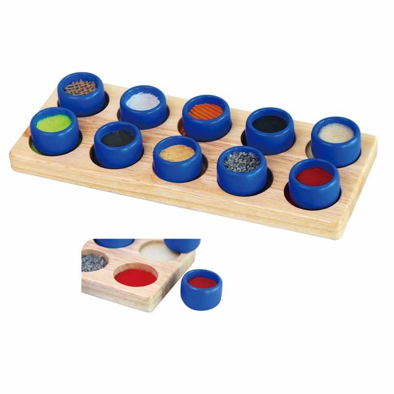 Viga Toys Sensorinis Sorteris 10 cilindrų