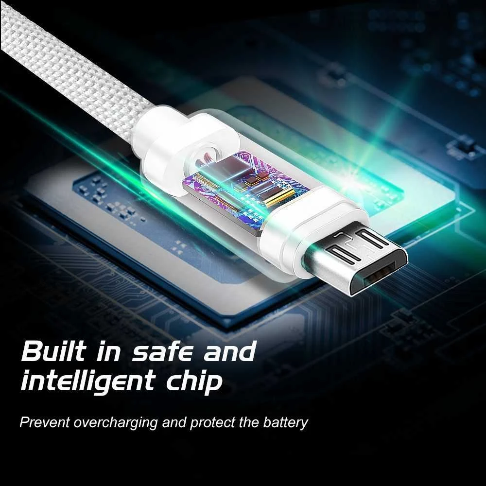 Kabelis / paskendimas USB / Micro USB 1,2 M Swissten - juoda