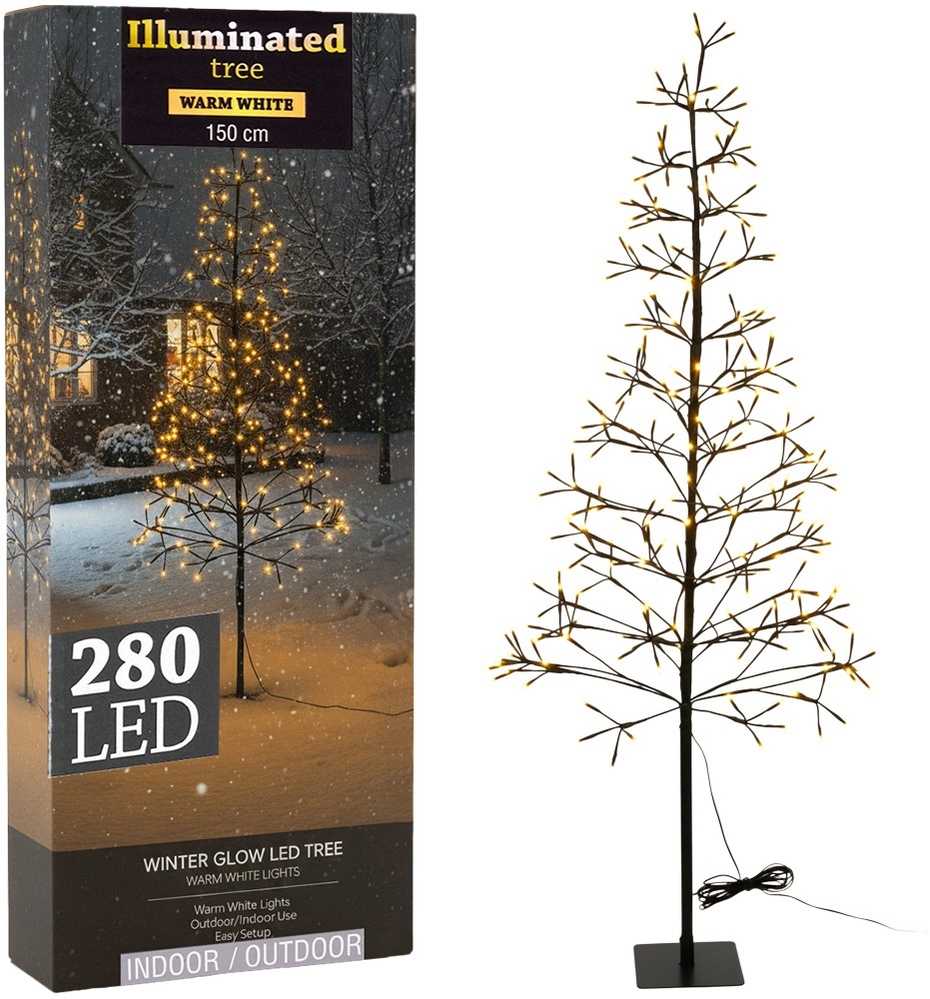 Vilde Kalėdinė dekoracija medis 150 cm 280 LED