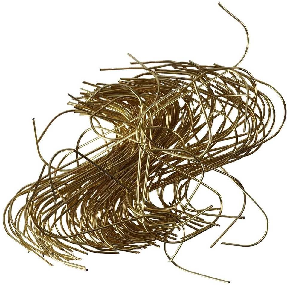 KOOPMAN Kalėdinių žaisliukų kabliukai 150 vnt., 4 / 6 cm, auksiniai
