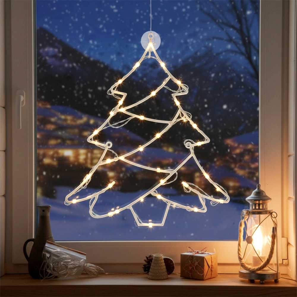 Kalėdų dekoracija Langams 24 LED 36x41 cm - Kalėdų apšvietimas - Dekoracijos