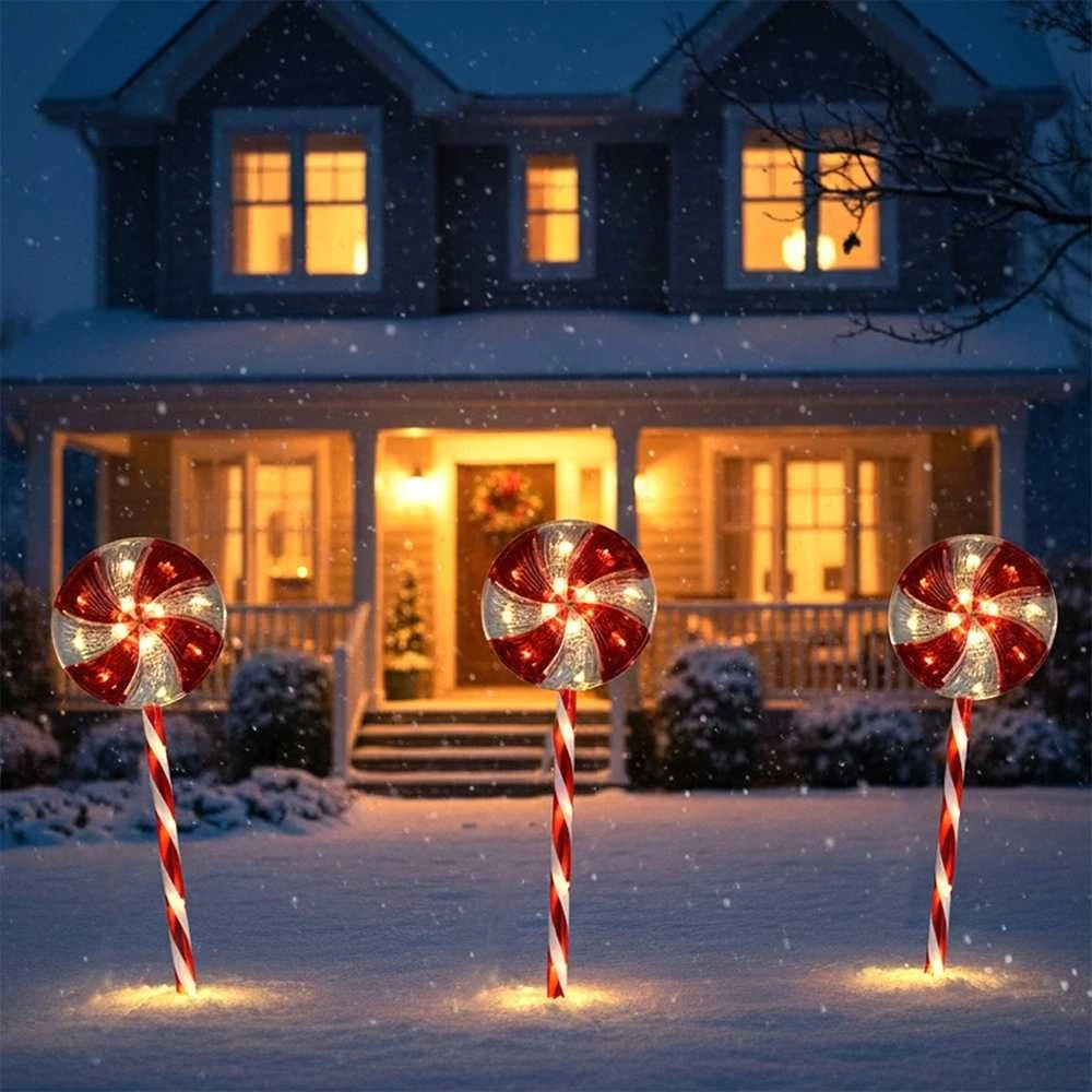 Mondex Kalėdų žibintai Lolly Lauke 60 LED 62 cm - Sodo apšvietimas
