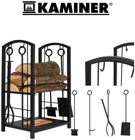 Kaminer Medinis stovas su priedais PK011