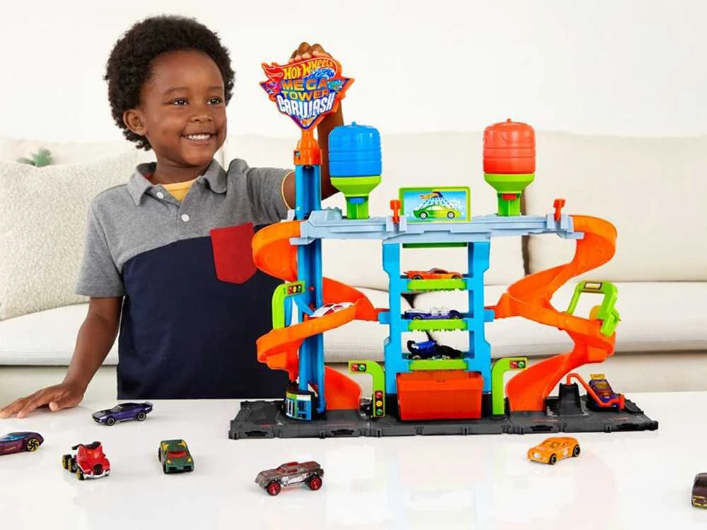 Mattel Hot Wheels rinkinys „Bokštinė automobilių plovykla“