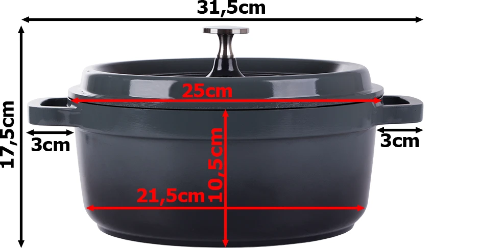 Puodas su Dangčiu 4L, Aliuminis, Indukcija