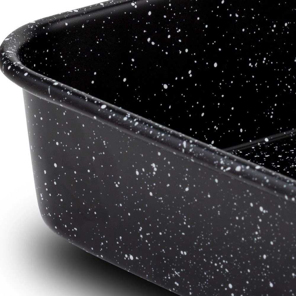 Nava Kepimo indas granitinė stačiakampio formos NATURE 4,7 l, 34x26x6,5 cm