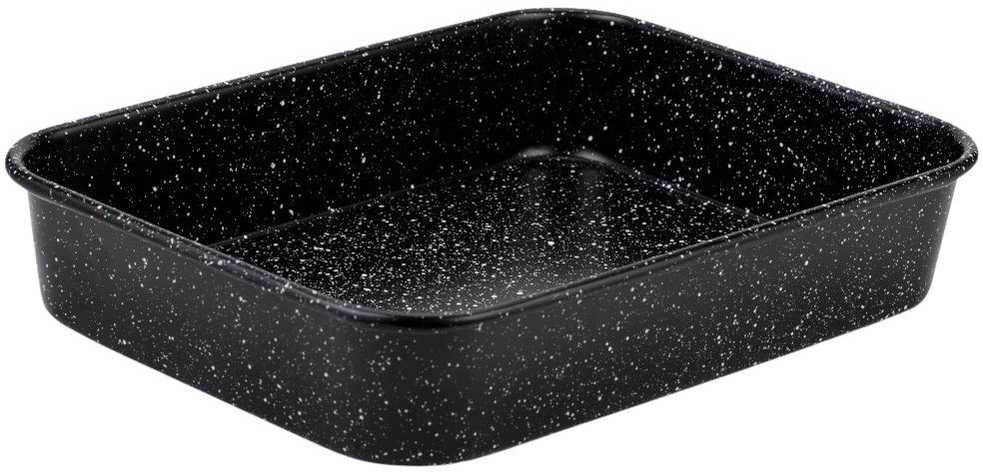 Nava Kepimo indas granitinė stačiakampio formos NATURE 4,7 l, 34x26x6,5 cm