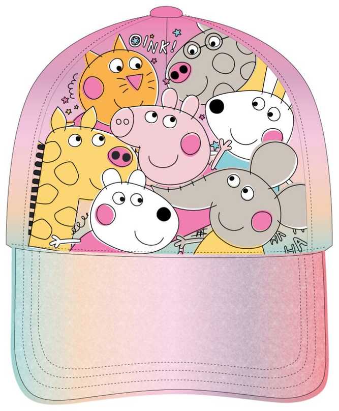 Kepurė Peppa Pig saulės skrybėlė su reguliuojamu dydžiu