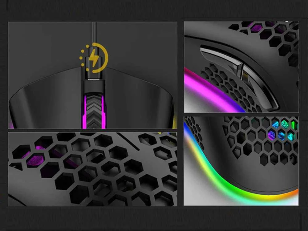 Kilimėlis Belaidė optinė pelė su RGB apšvietimu