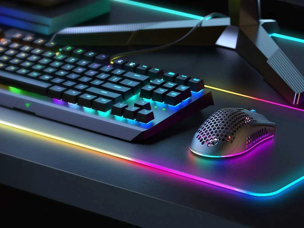 Kilimėlis Belaidė optinė pelė su RGB apšvietimu