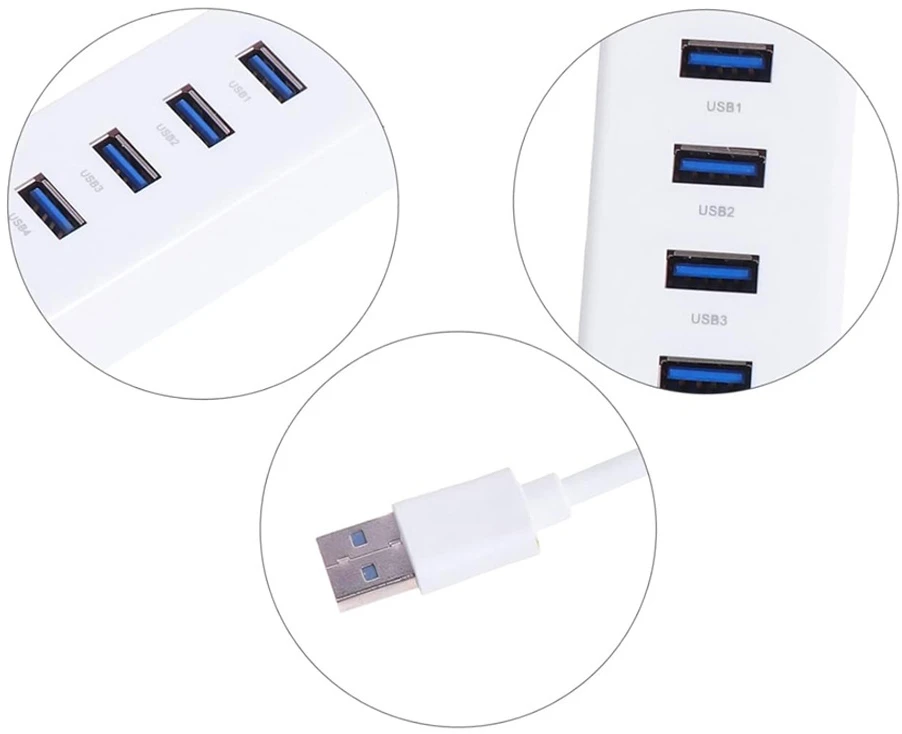 Kilimėlis USB 3.0 skirstytuvas su 4 prievadais