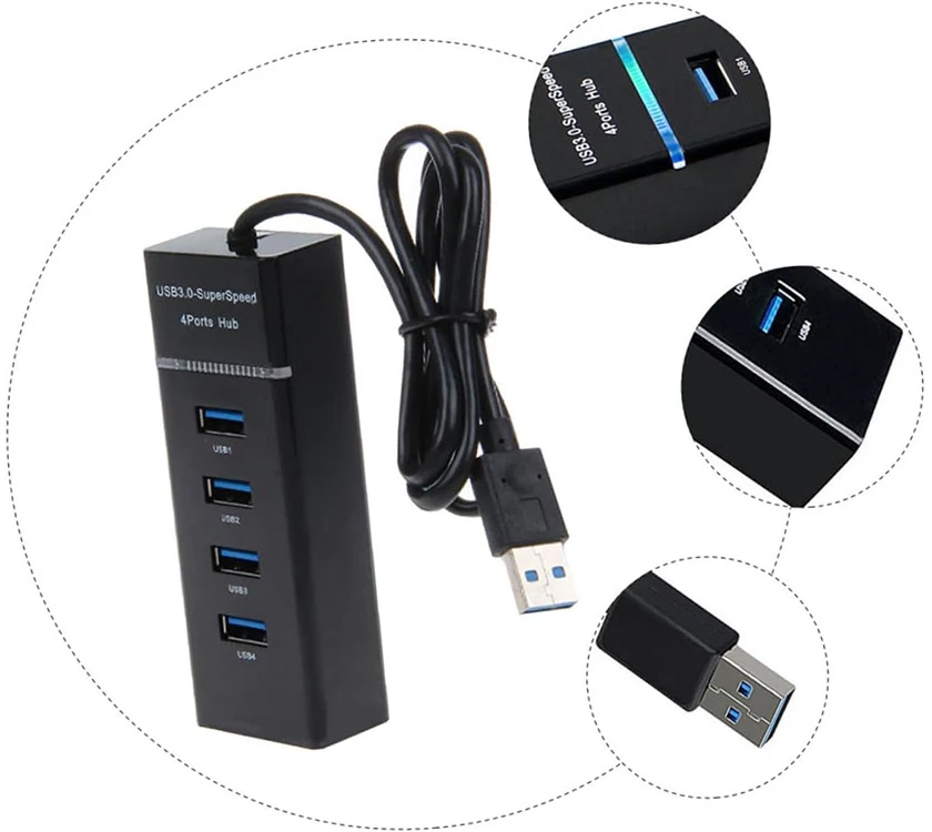 Fusion USB 3.0 šakotuvas su 4 portais
